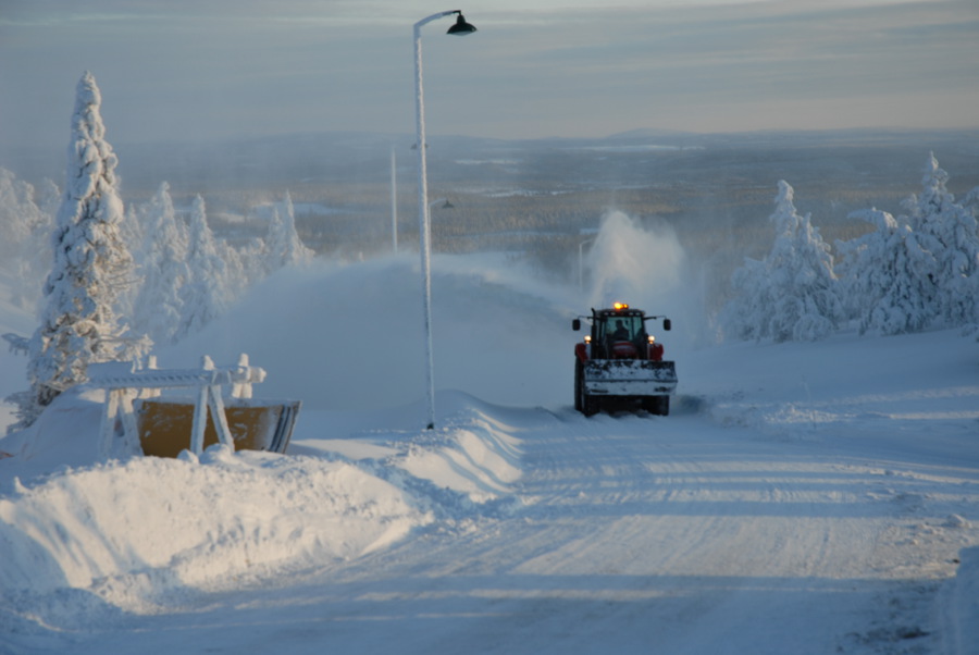 Helsinki, Finland, in winter snow